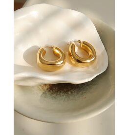 Flanerie Hunter 18K Gold Non-Tarnish Earring