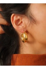 Flanerie Hunter 18K Gold Non-Tarnish Earring
