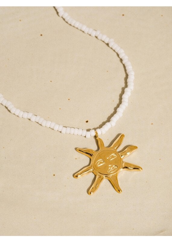 Flanerie Iridessa 18K Gold Non-Tarnish Beaded Necklace