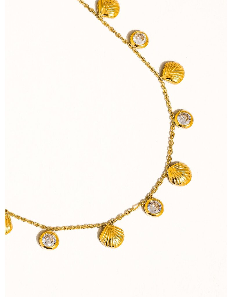 Flanerie Sylvain 18K Gold Non-Tarnish Charm Necklace