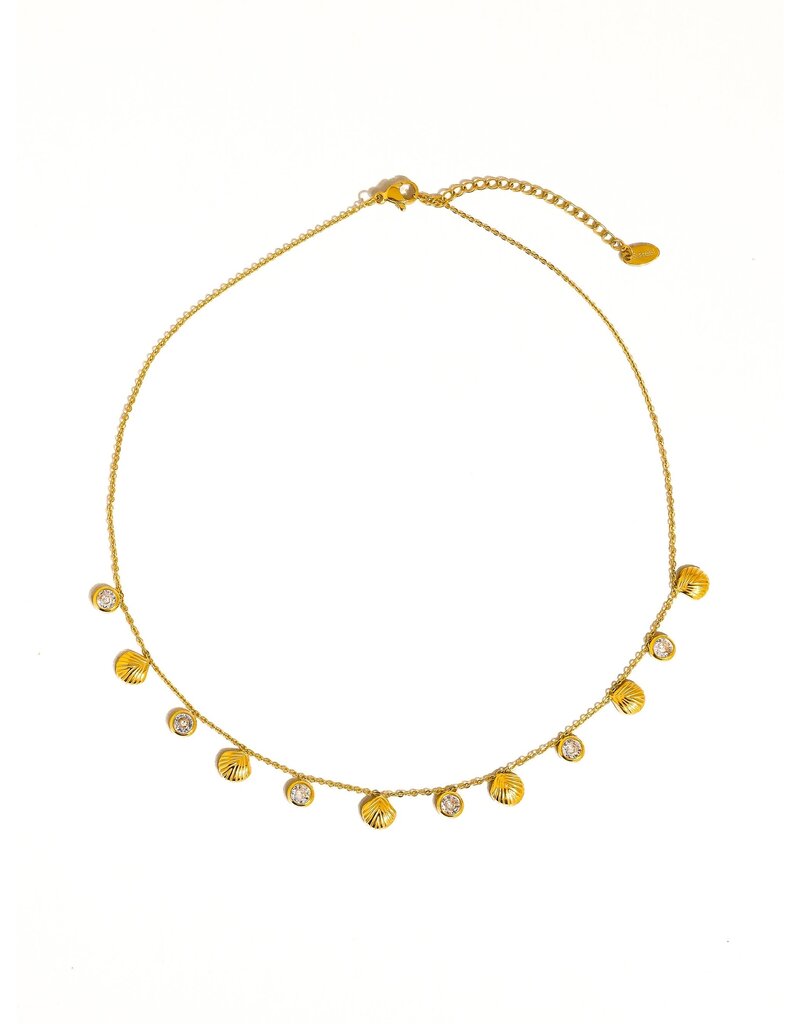 Flanerie Sylvain 18K Gold Non-Tarnish Charm Necklace