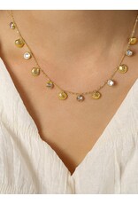 Flanerie Sylvain 18K Gold Non-Tarnish Charm Necklace