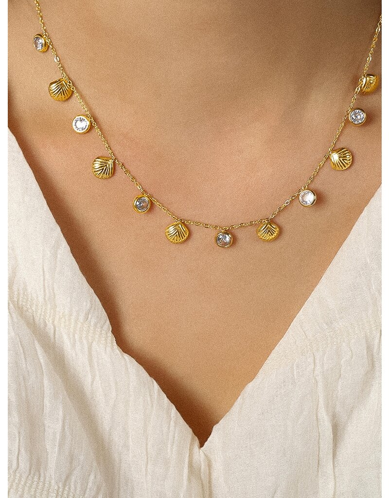 Flanerie Sylvain 18K Gold Non-Tarnish Charm Necklace