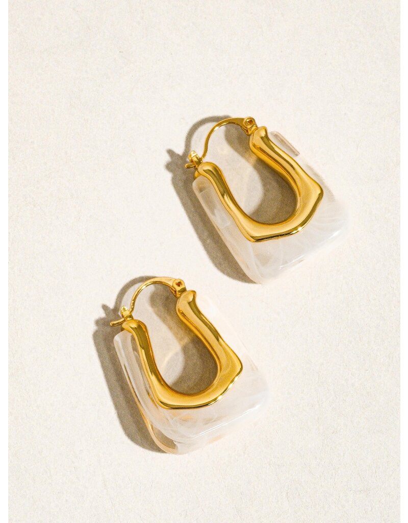 Flanerie Talia 18K Gold Boho Hoop Earring