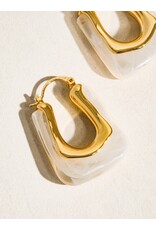 Flanerie Talia 18K Gold Boho Hoop Earring