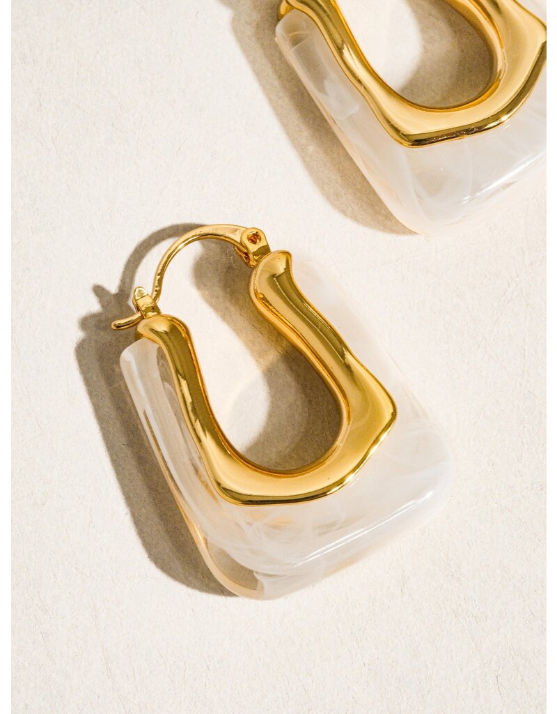 Flanerie Talia 18K Gold Boho Hoop Earring