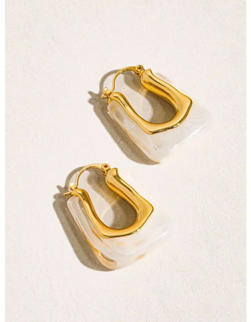 Flanerie Talia 18K Gold Boho Hoop Earring