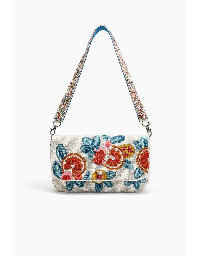 America & Beyond Fruity Floral Shoulder Bag