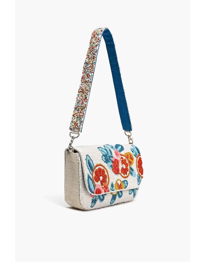 America & Beyond Fruity Floral Shoulder Bag