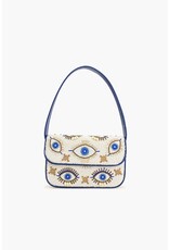 America & Beyond Shining Eyes Embellished Shoulder Bag
