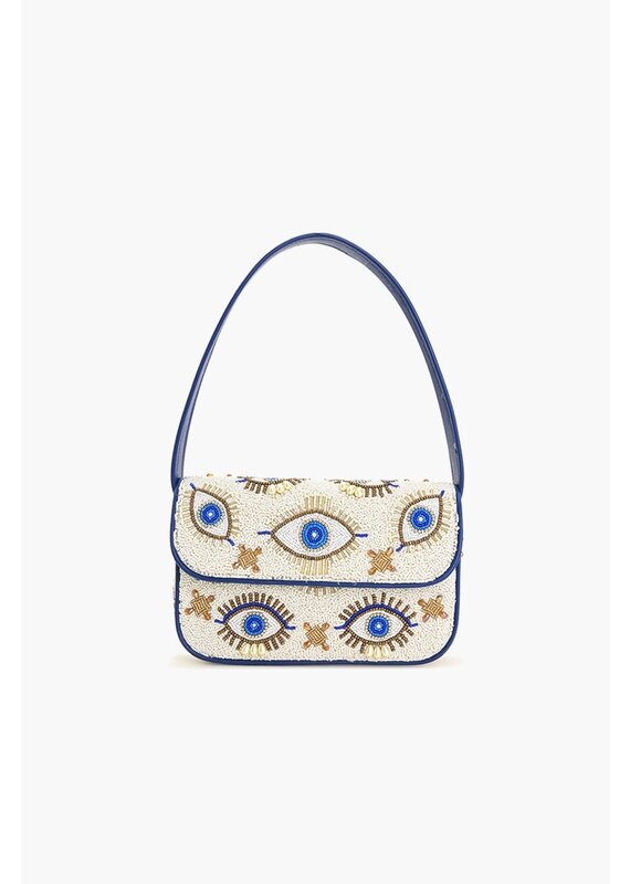 America & Beyond Shining Eyes Embellished Shoulder Bag