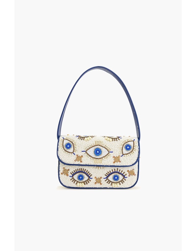 America & Beyond Shining Eyes Embellished Shoulder Bag