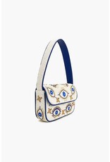 America & Beyond Shining Eyes Embellished Shoulder Bag