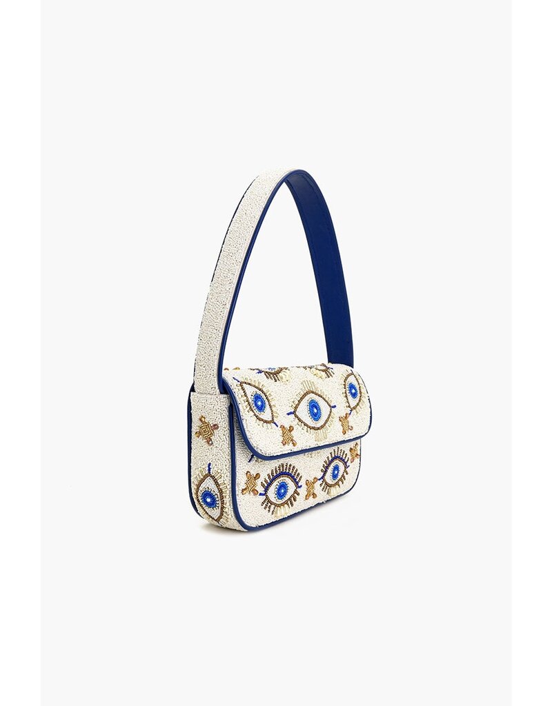 America & Beyond Shining Eyes Embellished Shoulder Bag