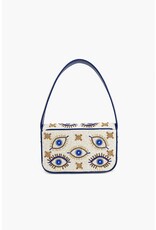 America & Beyond Shining Eyes Embellished Shoulder Bag