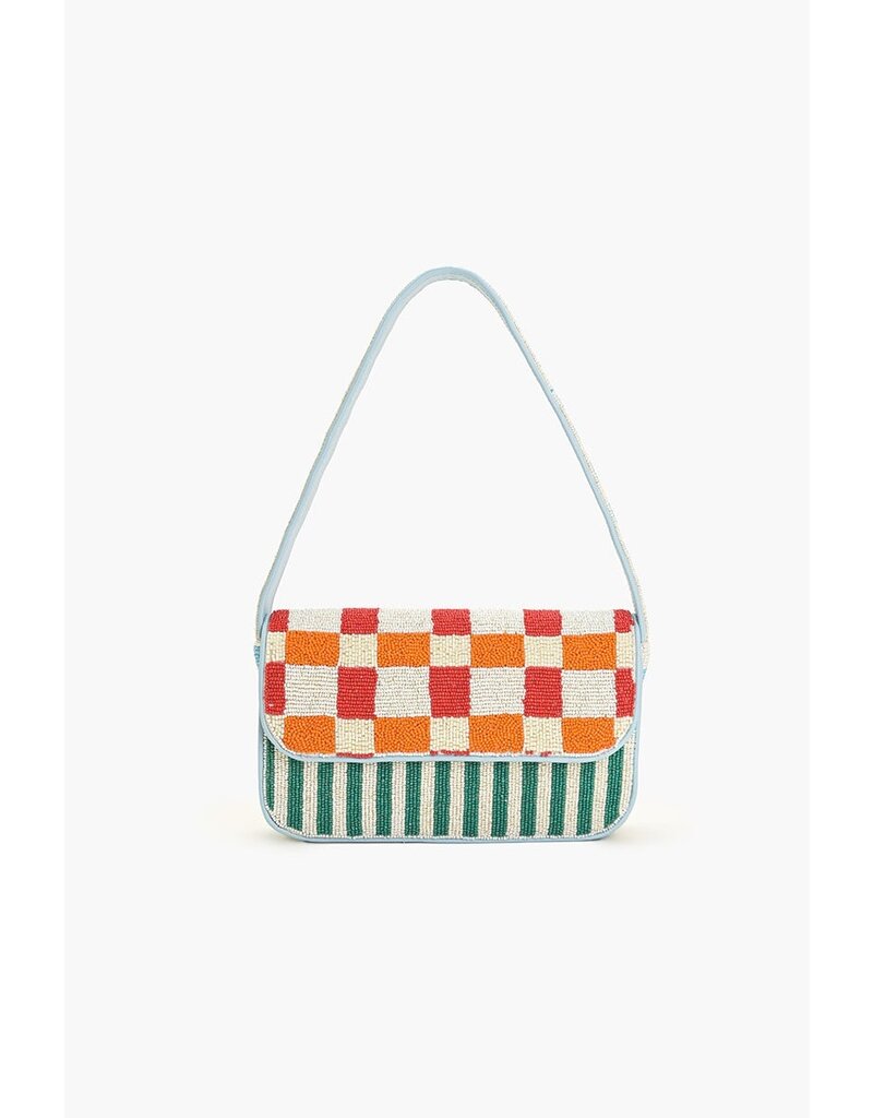 America & Beyond Sunset Check Shoulder Bag