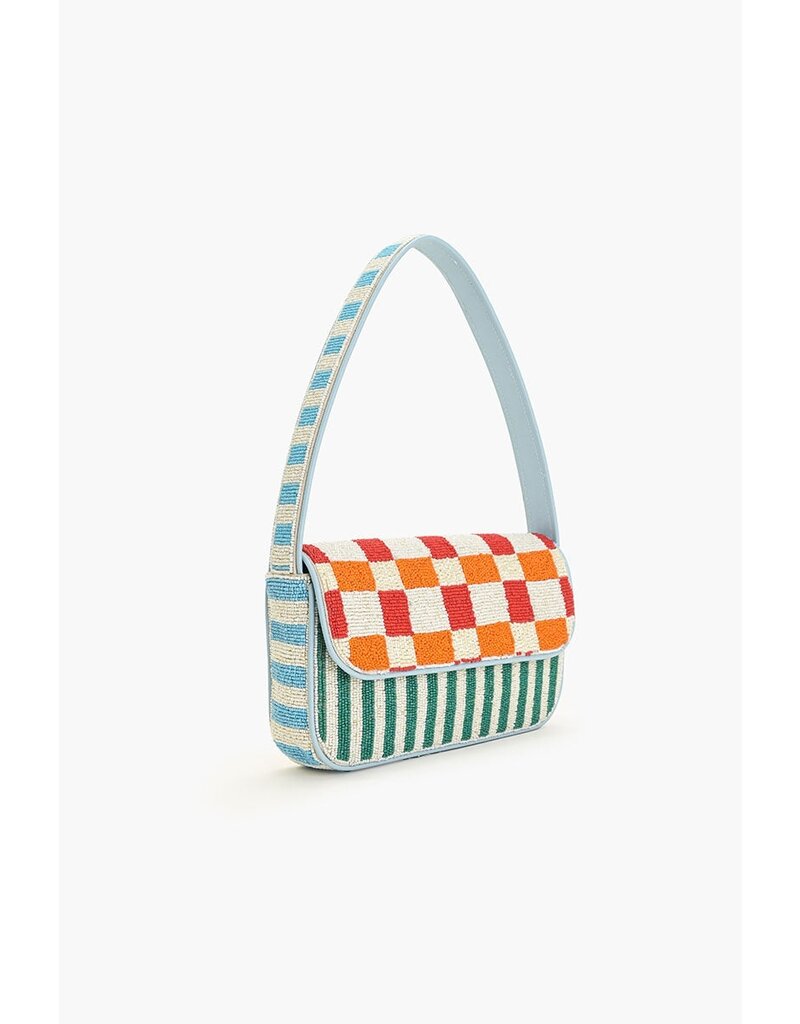 America & Beyond Sunset Check Shoulder Bag