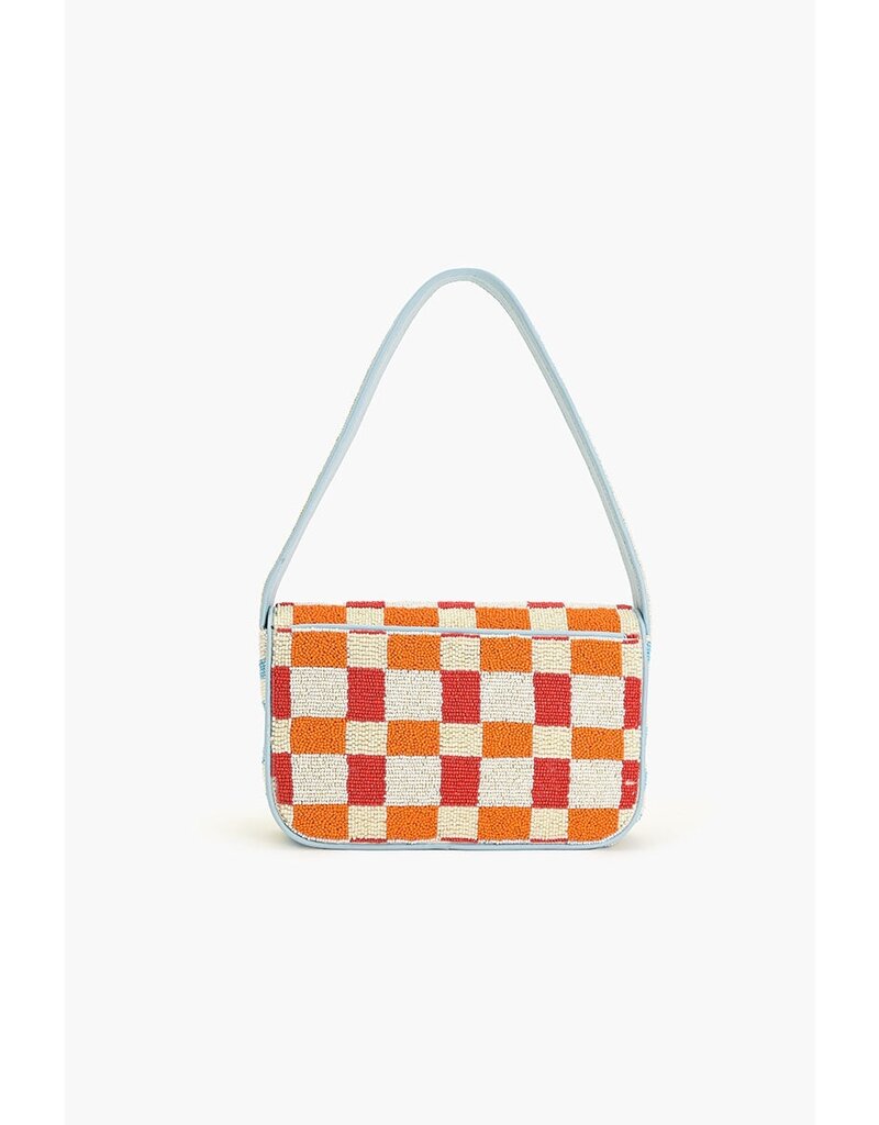 America & Beyond Sunset Check Shoulder Bag