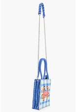America & Beyond Crab It Beaded Top Handle Bag