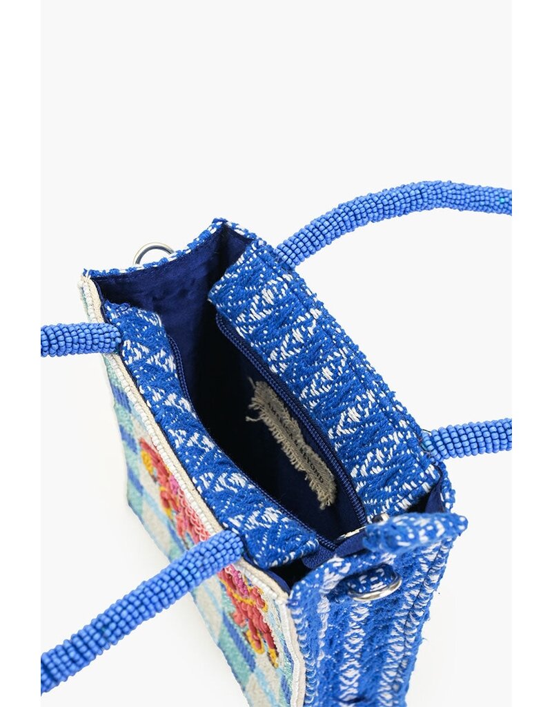 America & Beyond Crab It Beaded Top Handle Bag