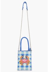 America & Beyond Crab It Beaded Top Handle Bag