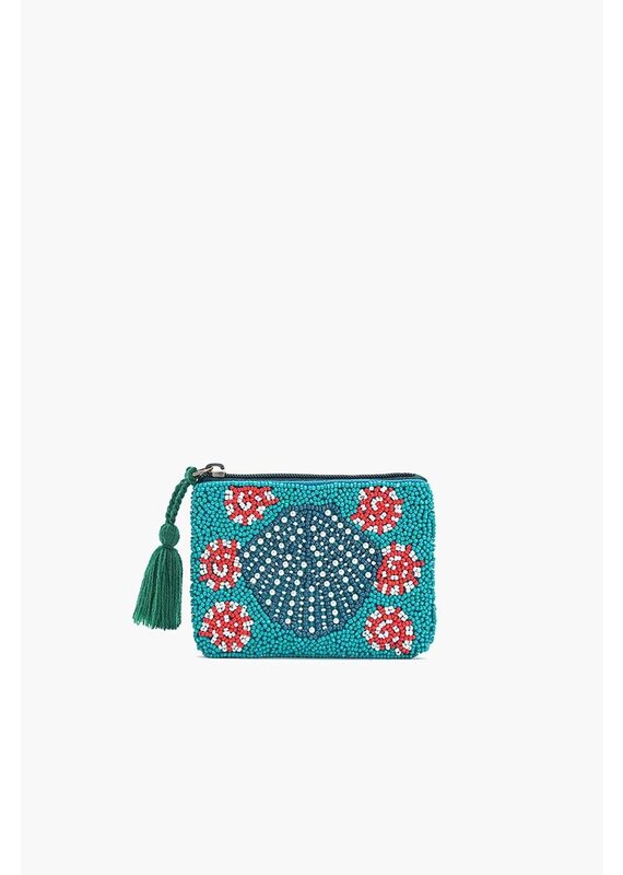 America & Beyond Beaded Mini Pouch
