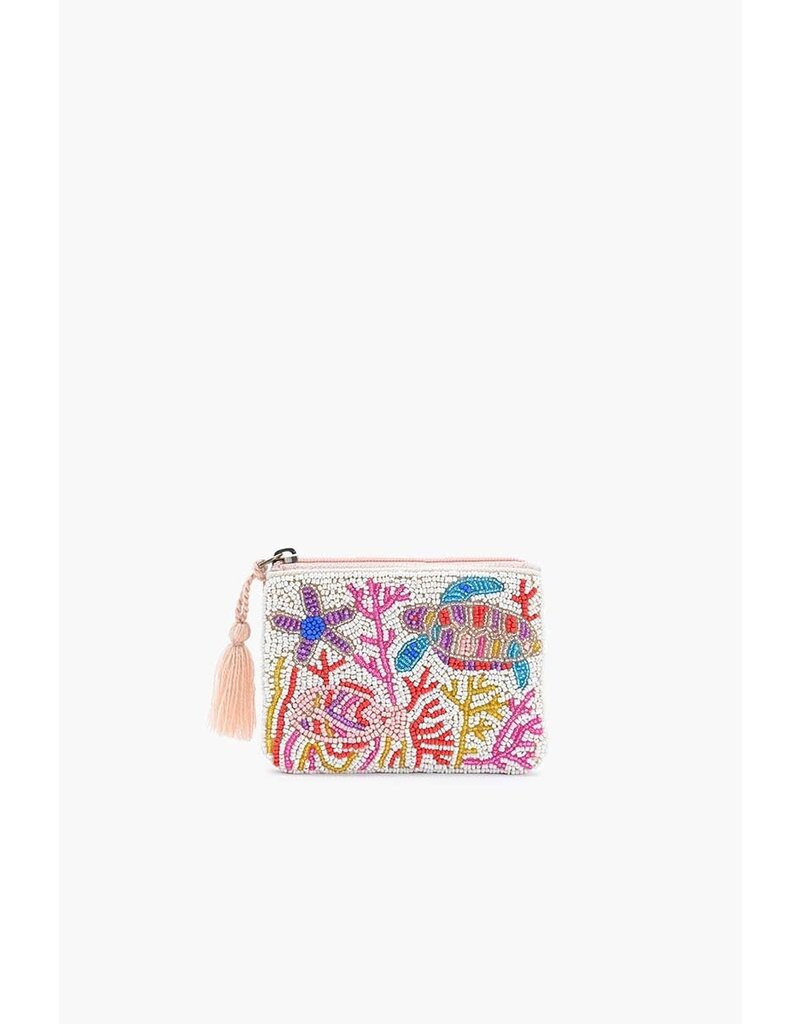 America & Beyond Beaded Mini Pouch