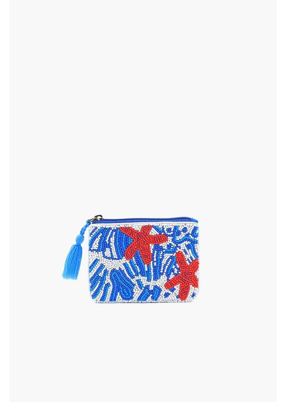 America & Beyond Beaded Mini Pouch