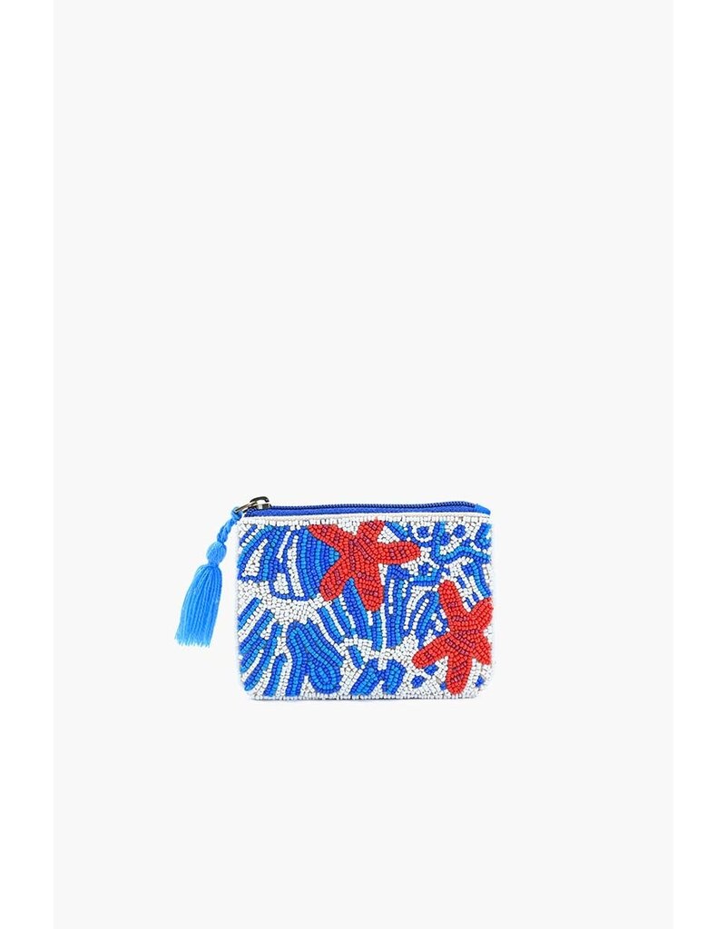 America & Beyond Beaded Mini Pouch