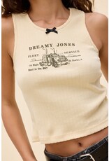 Daydreamer LA Dreamy Jones Bow Pointelle Tank