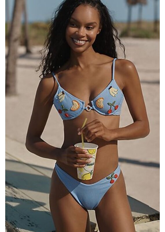 Capittana Stephanie Vichy Fruits Underwire Bikini Top