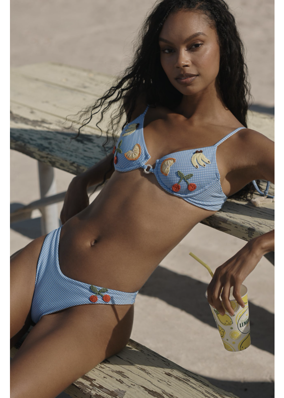 Capittana Atira Vichy Fruits Bikini Bottom