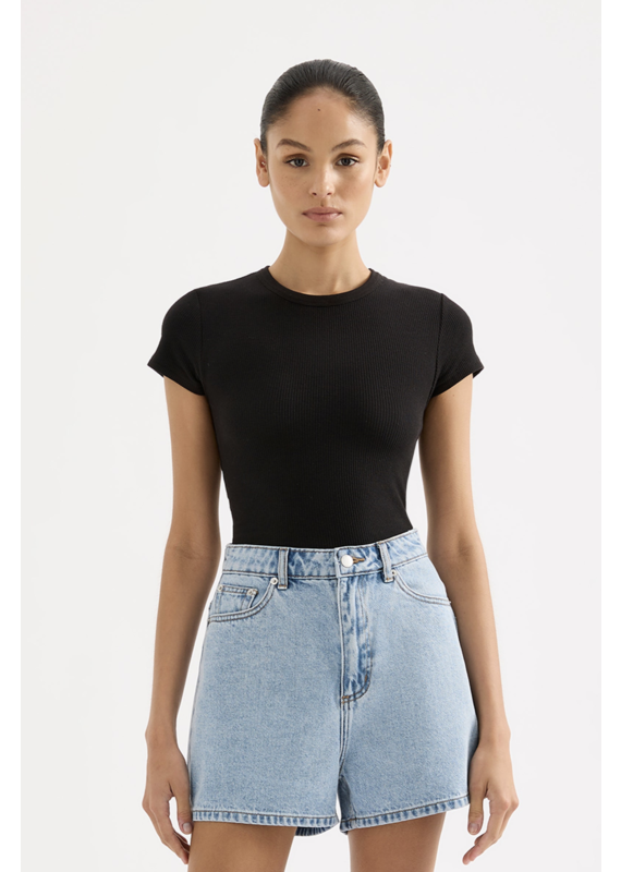 Nude Lucy Organic Rib SS Tee