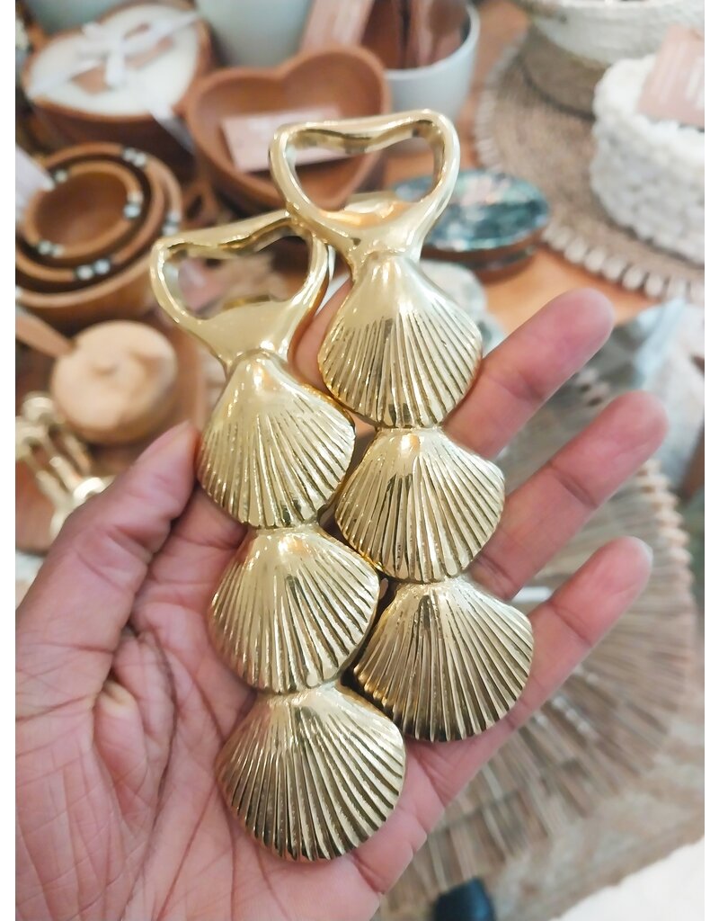 The Artisan and Company Brass Seashell Bottle Opener