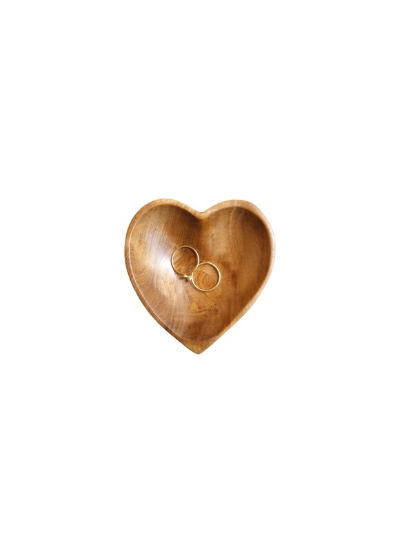 The Artisan and Company Teak Mini Heart Dish