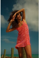 Pitusa Sea Glass Sequin Mini Dress