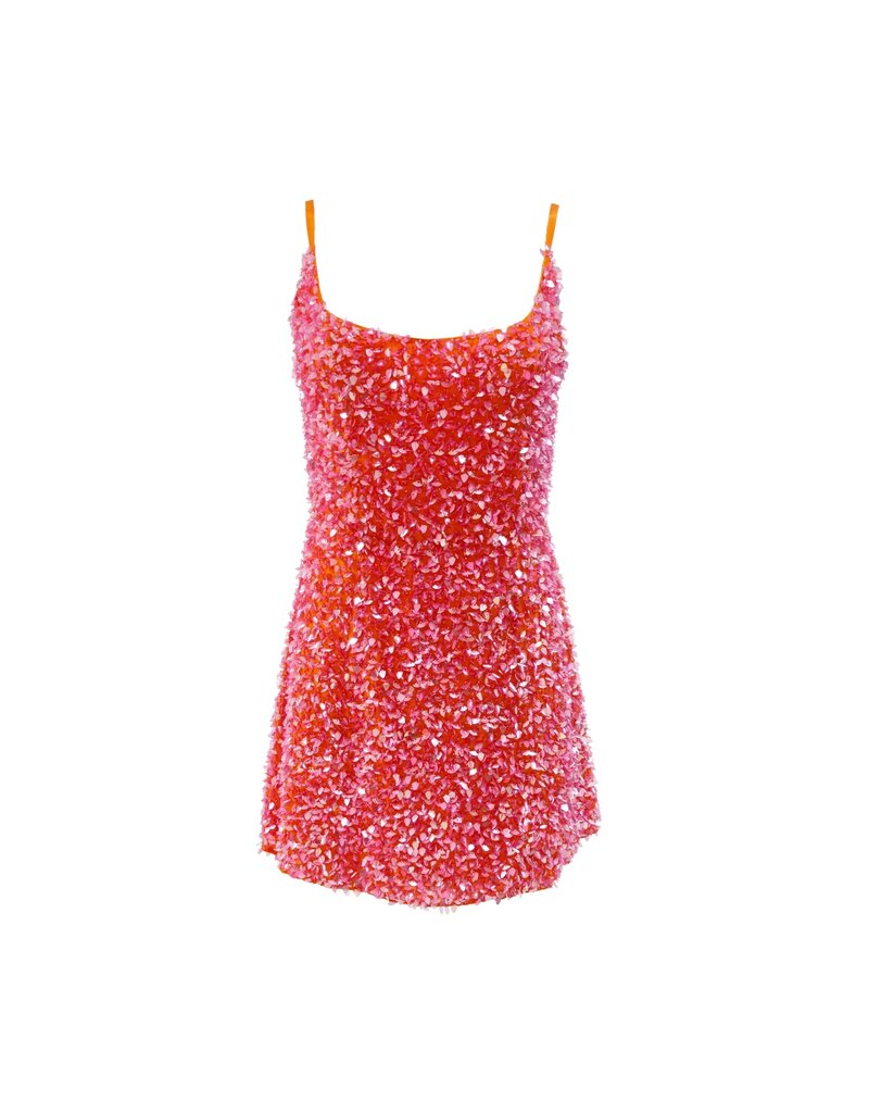 Pitusa Sea Glass Sequin Mini Dress
