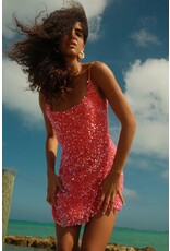 Pitusa Sea Glass Sequin Mini Dress