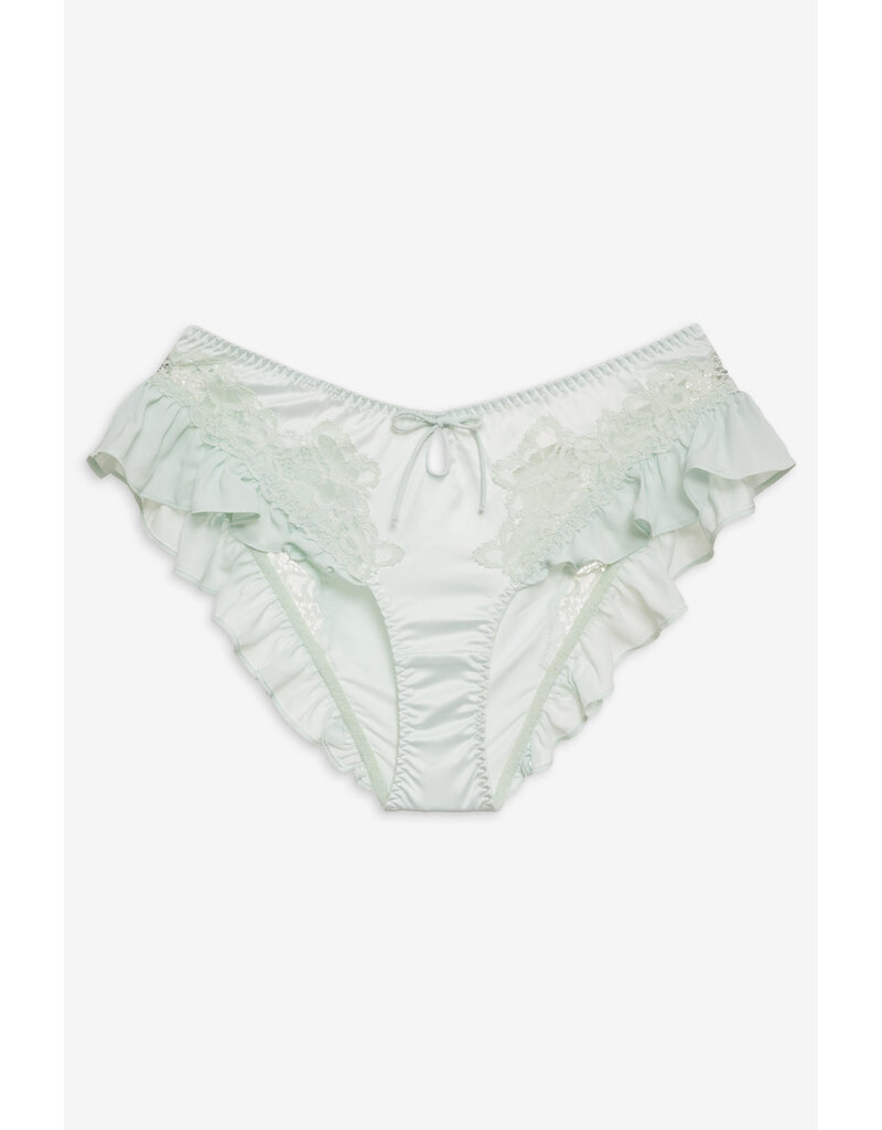 For Love & Lemons Butterfly Lace Ruffle Bralette & Panty