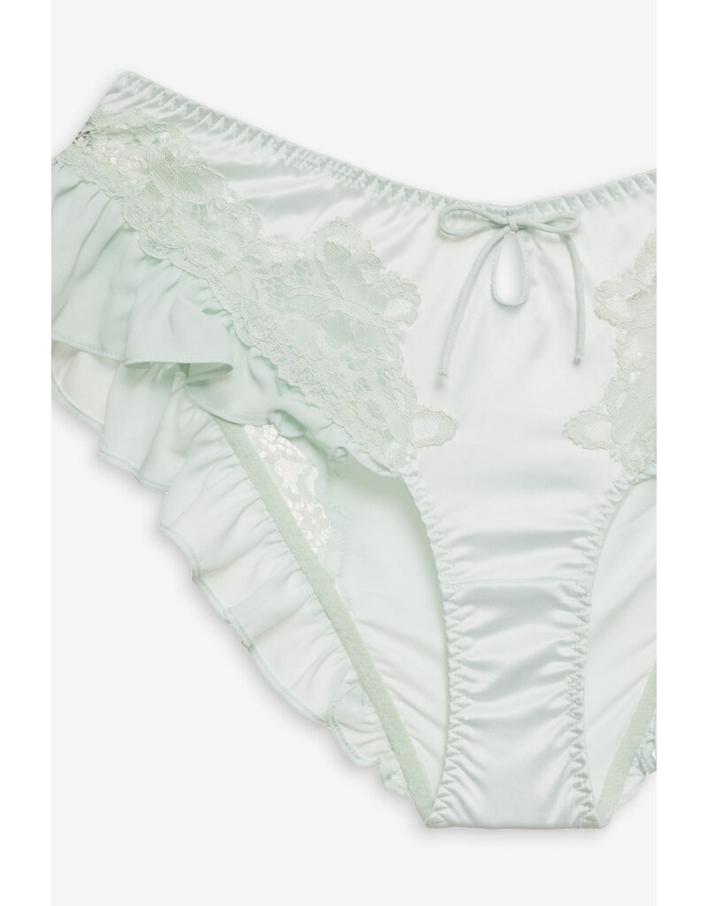 For Love & Lemons Butterfly Lace Ruffle Bralette & Panty