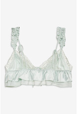 For Love & Lemons Butterfly Lace Ruffle Bralette & Panty