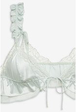 For Love & Lemons Butterfly Lace Ruffle Bralette & Panty