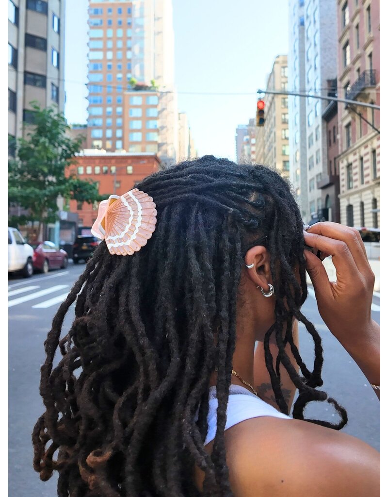 Hand-Painted Seashell Hair Claw