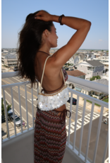 Square Cut Seashell Shoulder Bag