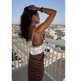 Square Cut Seashell Shoulder Bag