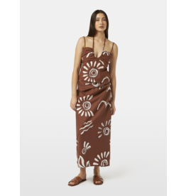 Scotch & Soda Linen Blend Printed Wrap Skirt