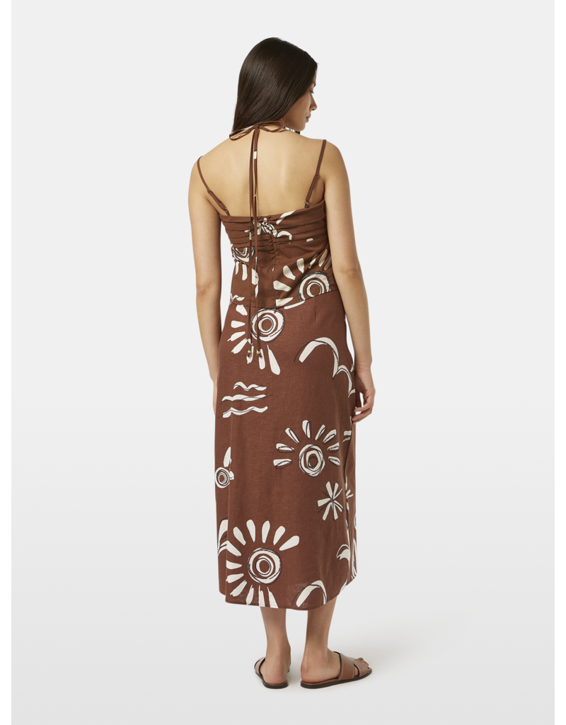 Scotch & Soda Linen Blend Printed Wrap Skirt