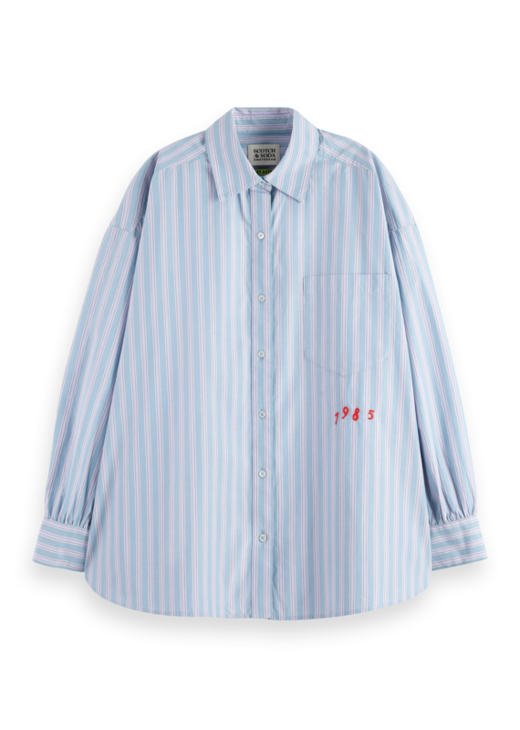 Scotch & Soda Embroidered Girlfriend Shirt