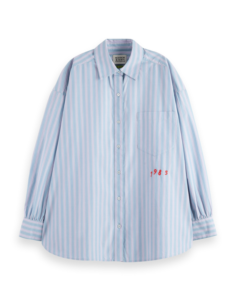 Scotch & Soda Embroidered Girlfriend Shirt