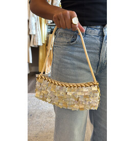Square Cut Seashell Shoulder Bag